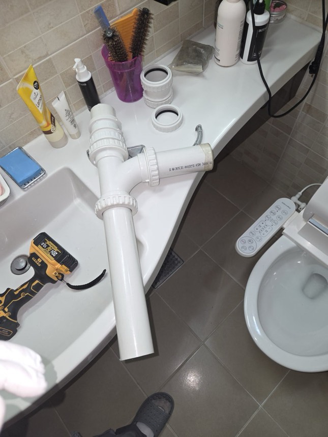 용산 이촌동 화장실 누수탐지 천장배관 교체